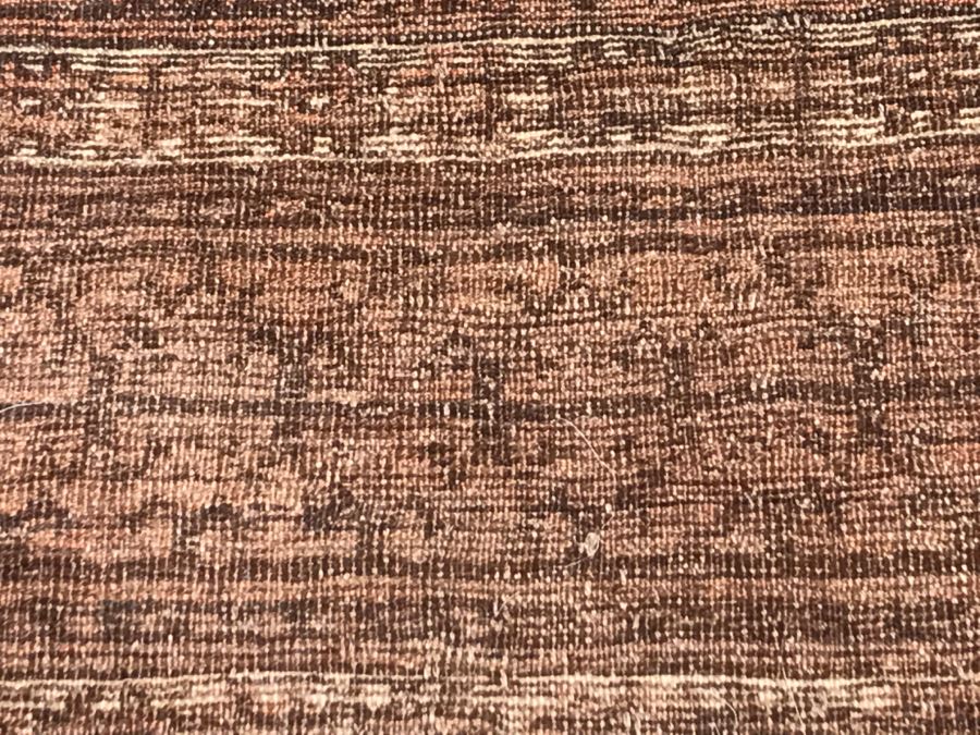 Vintage Hand Knotted Area Rug 6'1' X 3'5' Browns [Photo 12]
