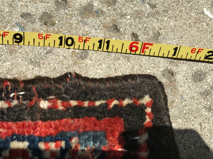 Vintage Hand Knotted Wool Area Rug 6' X 3'2' [Photo 18]