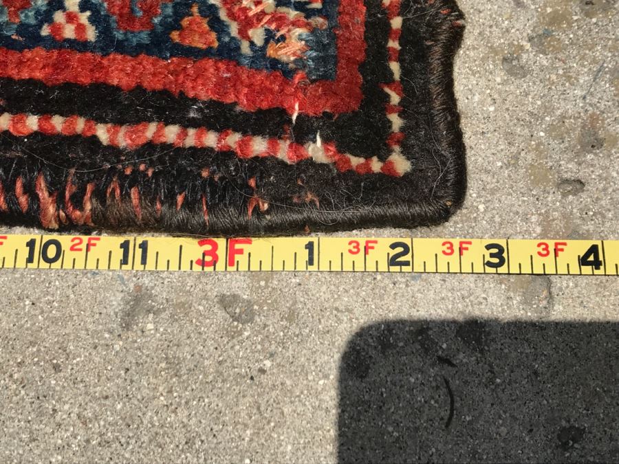Vintage Hand Knotted Wool Area Rug 6' X 3'2' [Photo 19]