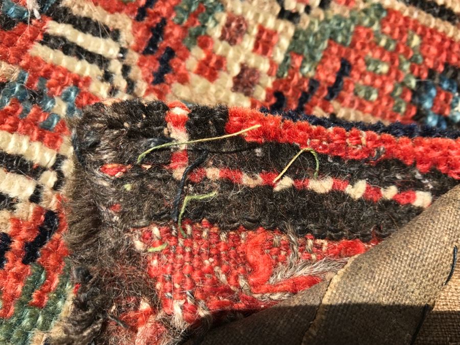 Vintage Hand Knotted Wool Area Rug 6' X 3'2' [Photo 13]