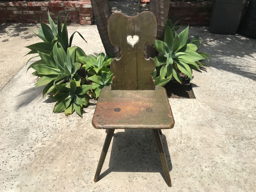 Antique Swedish Handmade Chair Great For Displaying Art Books [Photo 4]