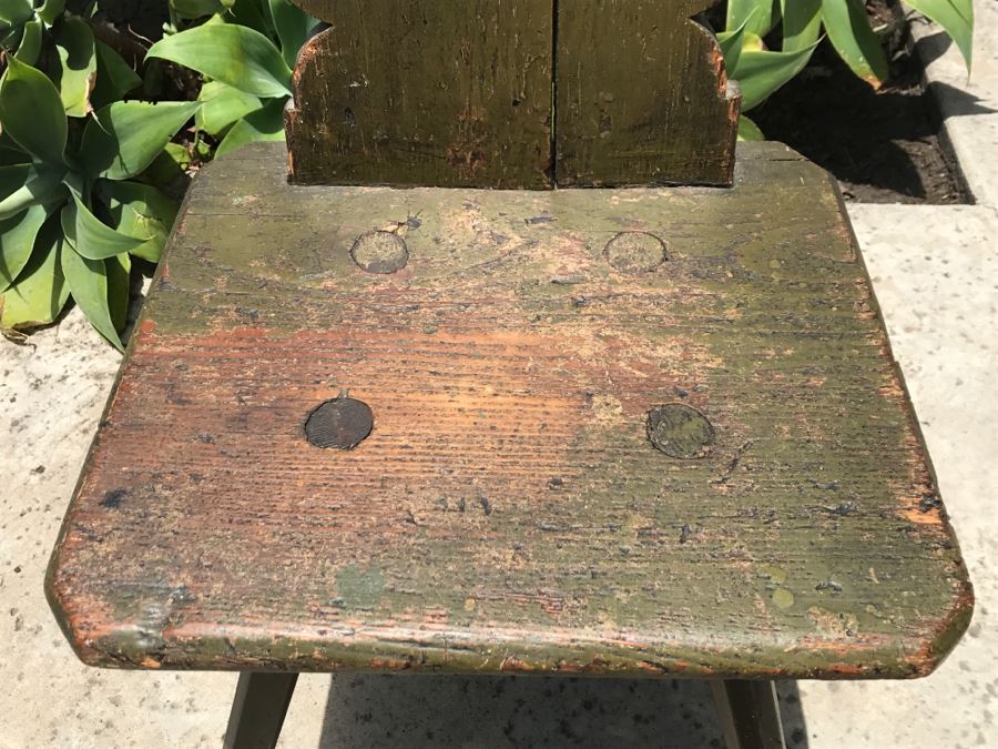 Antique Swedish Handmade Chair Great For Displaying Art Books [Photo 5]