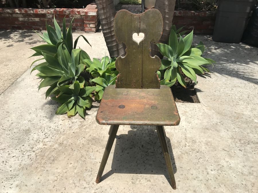 Antique Swedish Handmade Chair Great For Displaying Art Books [Photo 3]