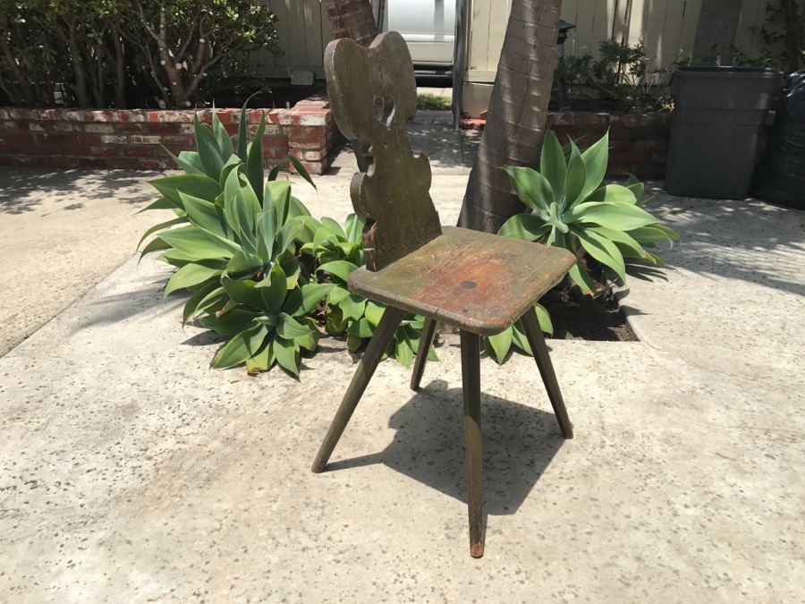 Antique Swedish Handmade Chair Great For Displaying Art Books [Photo 8]