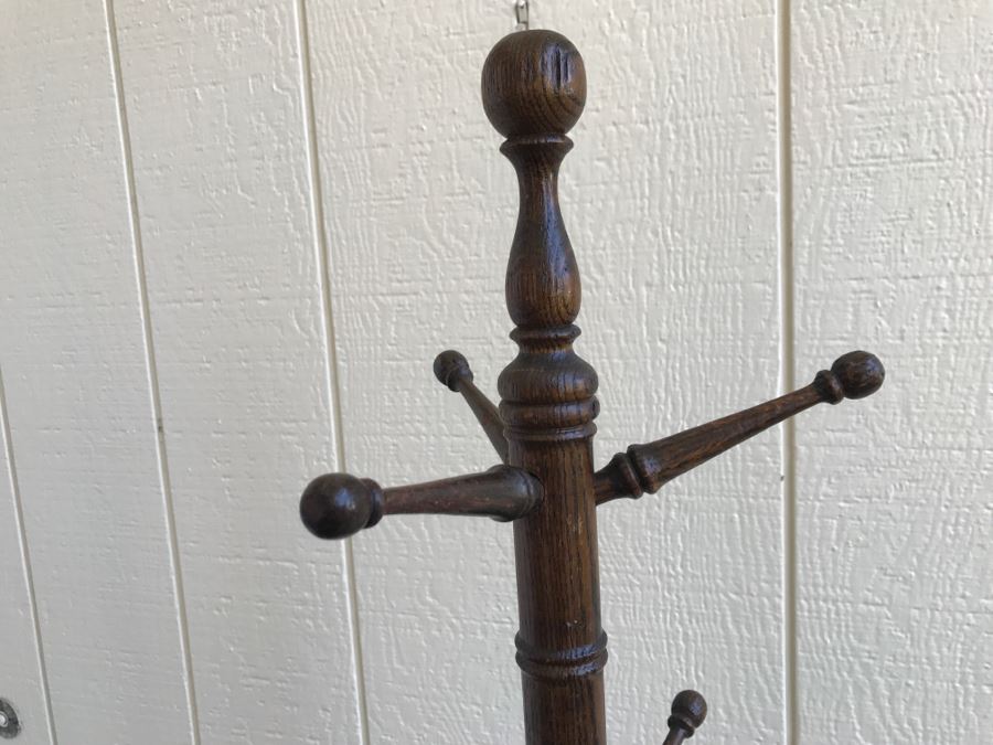 Vintage Wooden Coat Rack [Photo 9]