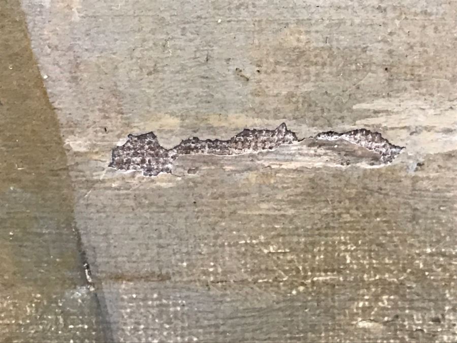 Antique Portrait Oil Painting On Canvas Of Boy With Dog No Signature Found Estimate $1,000 [Photo 22]