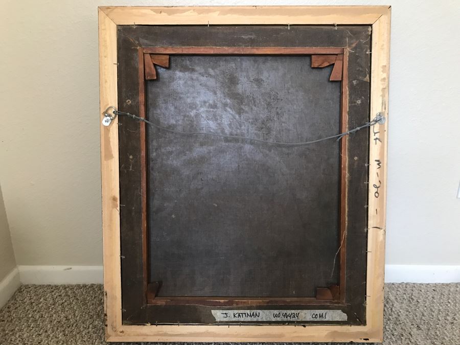 Antique Portrait Oil Painting On Canvas Of Boy With Dog No Signature Found Estimate $1,000 [Photo 2]