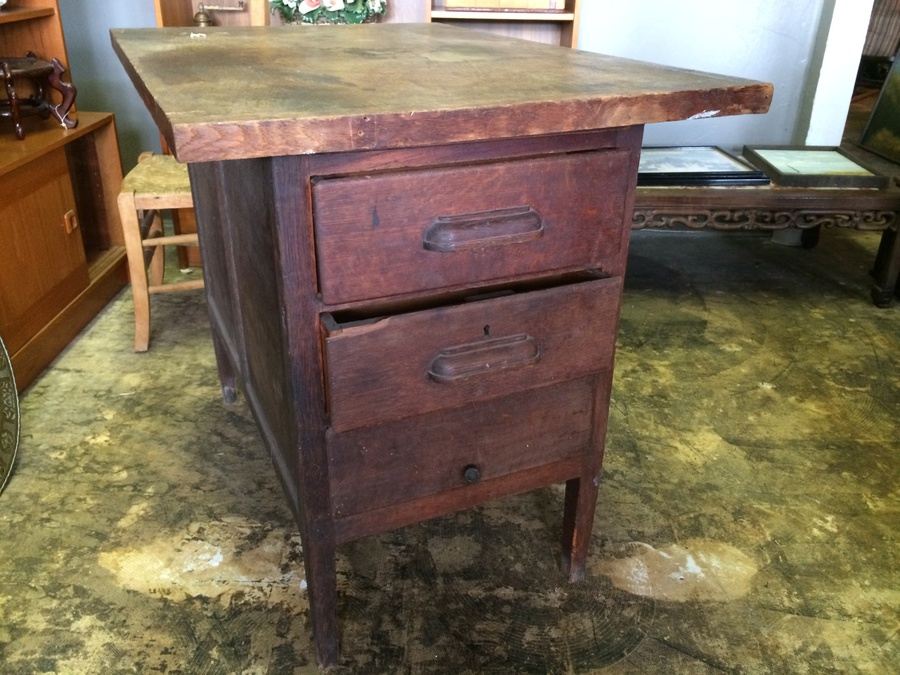 Vintage Belgium Butcher Block