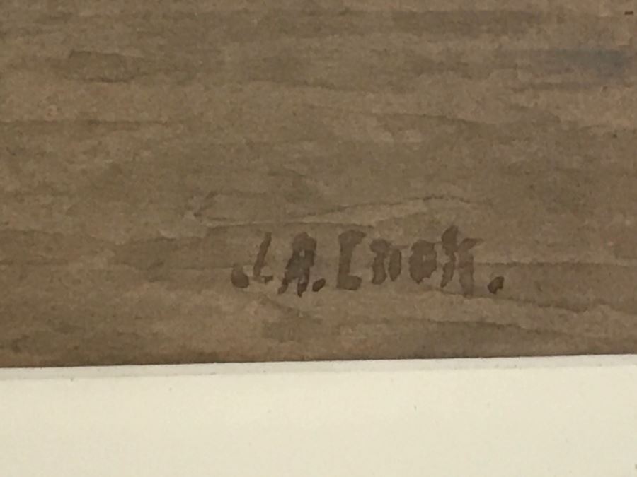 Original J. A. Cook Watercolor Marine Ship Painting By John A. Cook (1870-1936) Estimate $300-$500 [Photo 12]