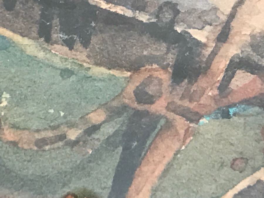 Original J. A. Cook Watercolor Marine Ship Painting By John A. Cook (1870-1936) Estimate $300-$500 [Photo 14]