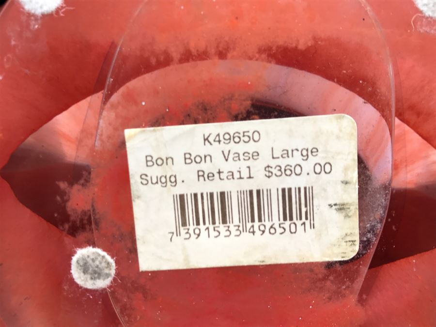 Kosta Boda Bon Bon Large Vase Retails $360 [Photo 11]