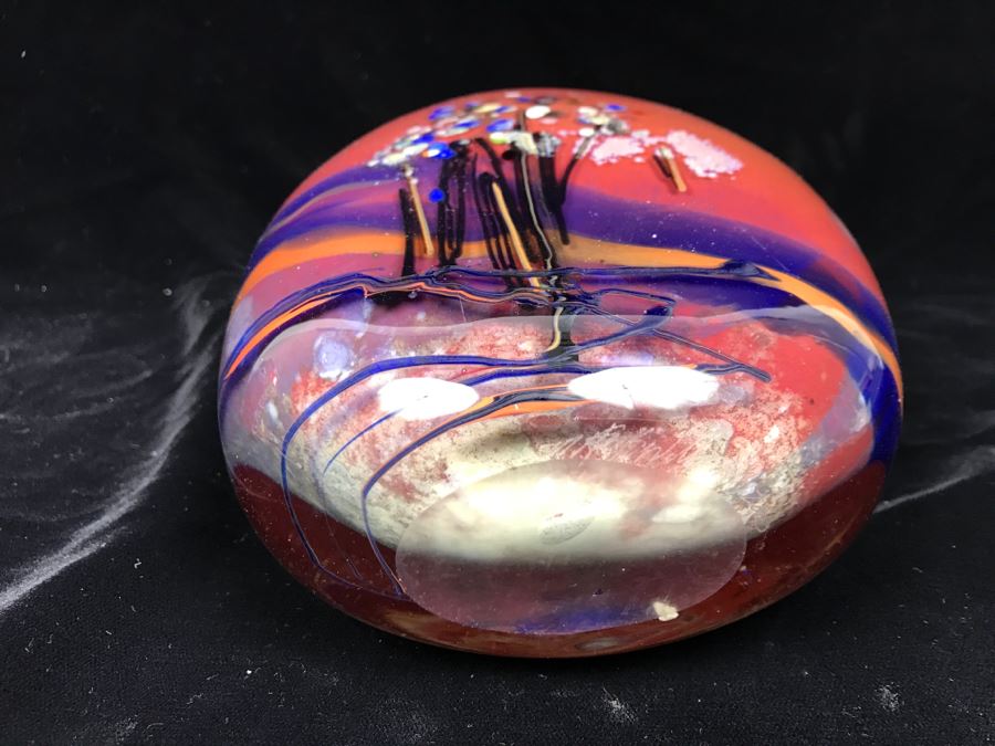 Signed M. Rhys Williams Art Glass Vase [Photo 8]