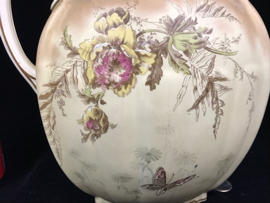 Large PB&S Oriental Ivory Wash Basin Pitcher [Photo 10]