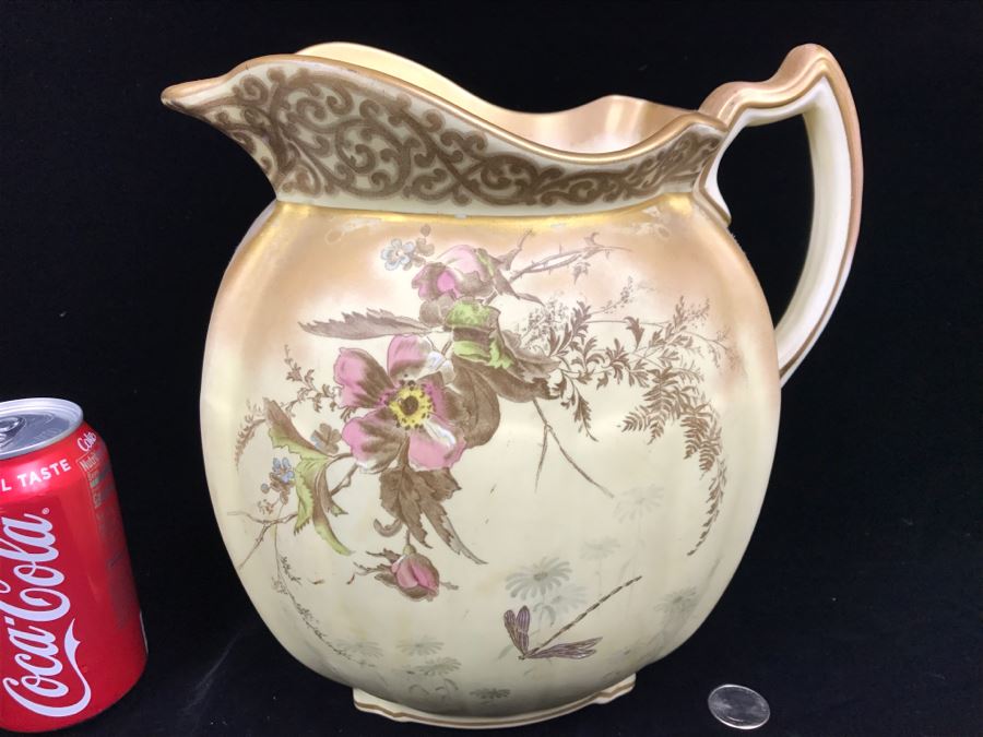 Large PB&S Oriental Ivory Wash Basin Pitcher [Photo 2]