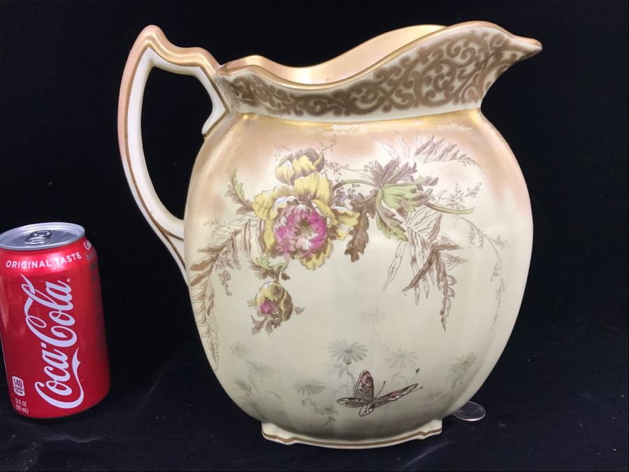 Large PB&S Oriental Ivory Wash Basin Pitcher [Photo 9]