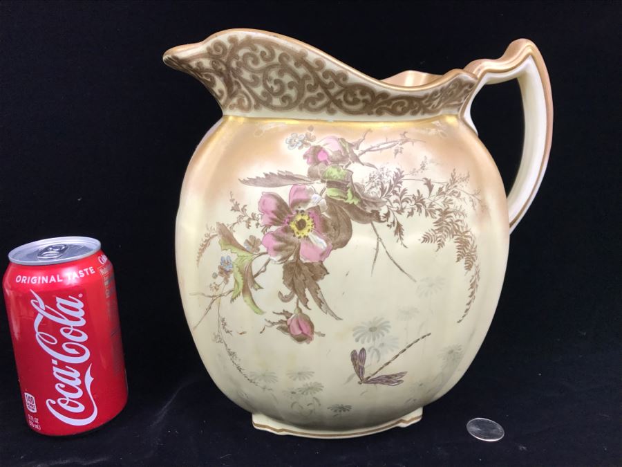 Large PB&S Oriental Ivory Wash Basin Pitcher [Photo 1]