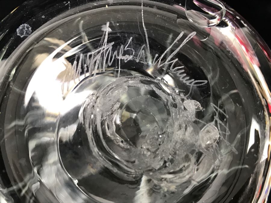 Collection Of (3) Signed M. Rhys Williams Art Glass Vases [Photo 13]