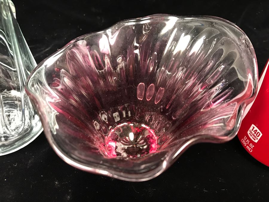 Collection Of (3) Signed M. Rhys Williams Art Glass Vases [Photo 8]