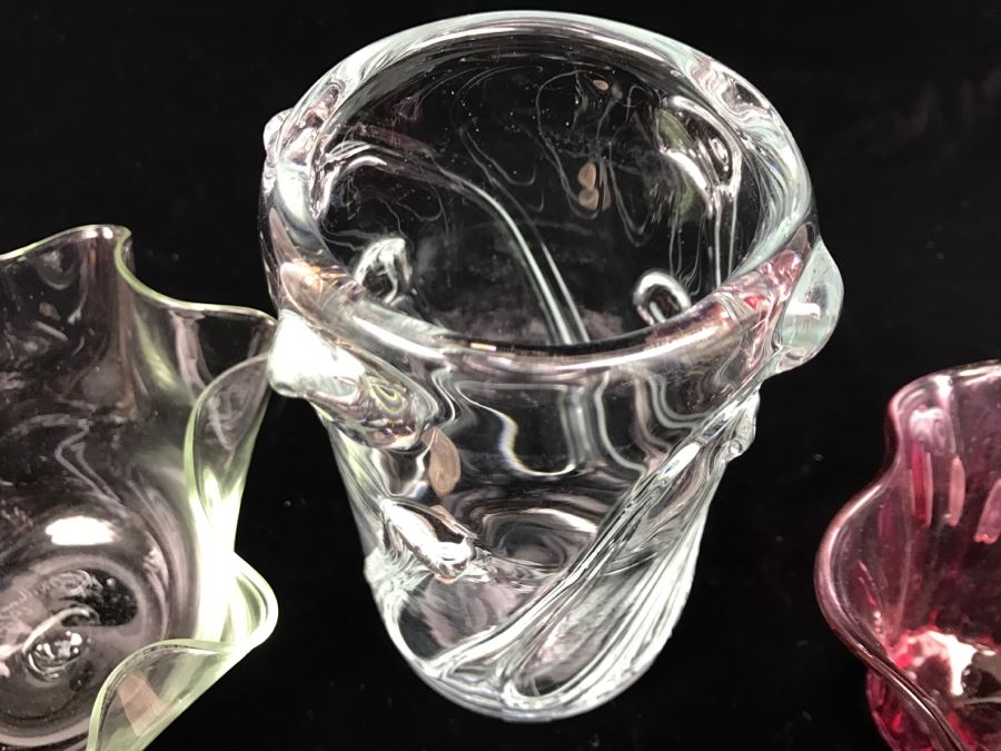 Collection Of (3) Signed M. Rhys Williams Art Glass Vases [Photo 6]