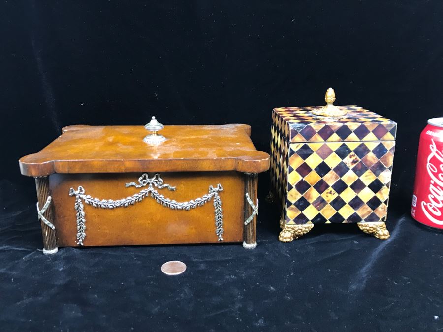 Pair Of Maitland-Smith Boxes - See Photos For Condition [Photo 1]