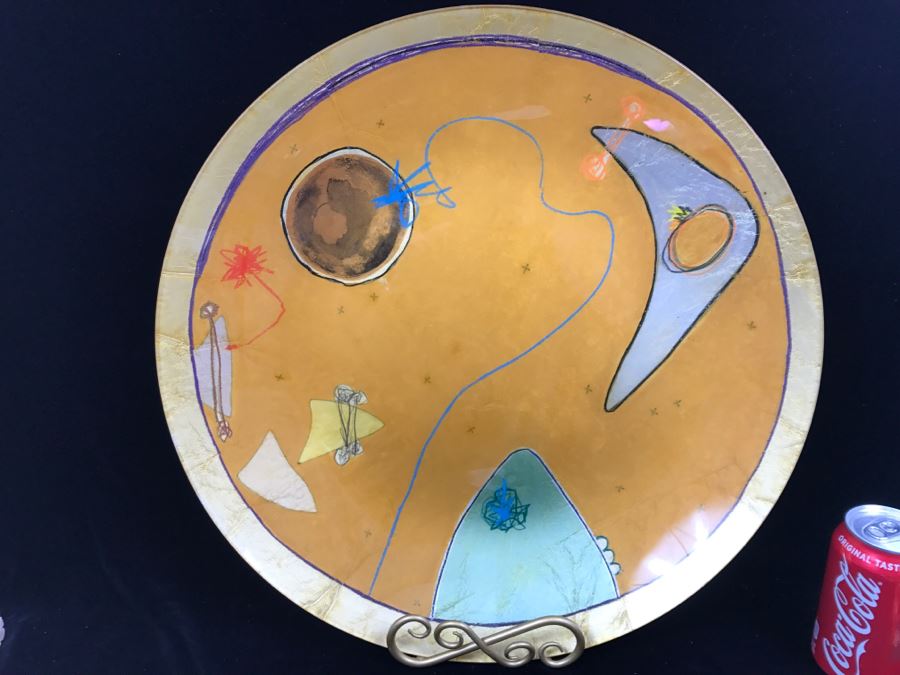 S. Ward ORBIT Limited Edition Large Plate Artwork Under Glass 24 Of 500 Susan Ward [Photo 3]