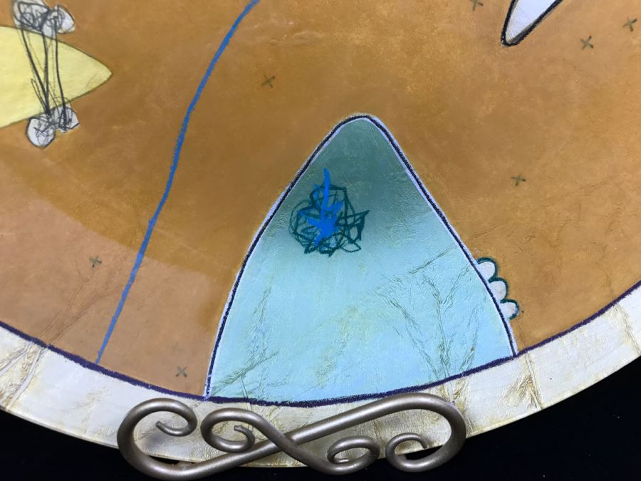 S. Ward ORBIT Limited Edition Large Plate Artwork Under Glass 24 Of 500 Susan Ward [Photo 7]