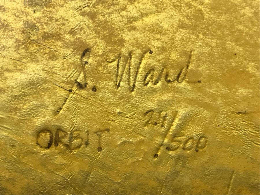 S. Ward ORBIT Limited Edition Large Plate Artwork Under Glass 24 Of 500 Susan Ward [Photo 11]