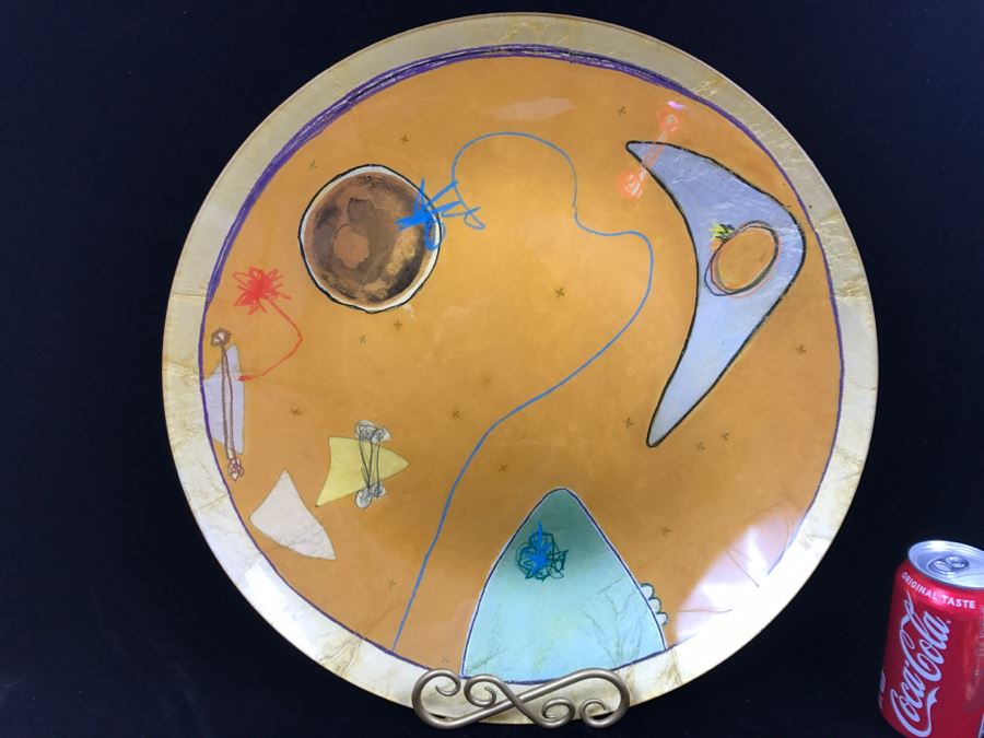 S. Ward ORBIT Limited Edition Large Plate Artwork Under Glass 24 Of 500 Susan Ward [Photo 2]