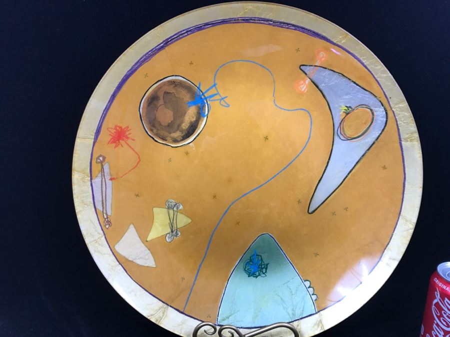 S. Ward ORBIT Limited Edition Large Plate Artwork Under Glass 24 Of 500 Susan Ward [Photo 4]