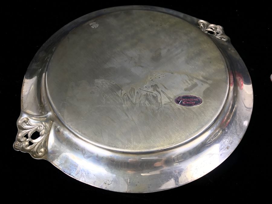 Sterling Silver Platter Royal Danish By International Sterling 672g [Photo 6]