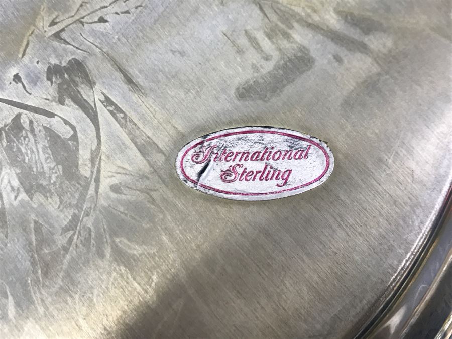 Sterling Silver Platter Royal Danish By International Sterling 672g [Photo 7]