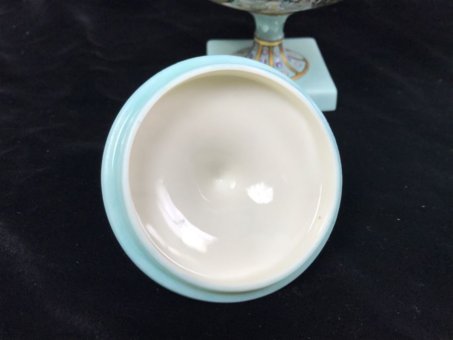 Antique Lenox Green Palette Mark (1906-1924) Coffee Pot With Sugar And Creamer Signed By Artist C.B. White 1929 [Photo 18]