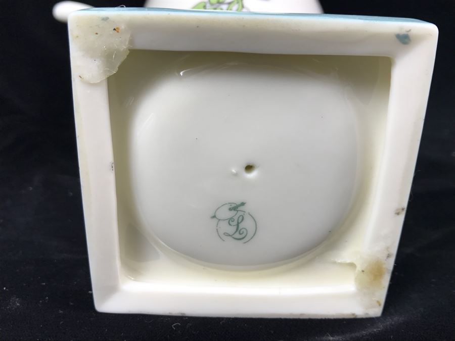 Antique Lenox Green Palette Mark (1906-1924) Coffee Pot With Sugar And Creamer Signed By Artist C.B. White 1929 [Photo 16]