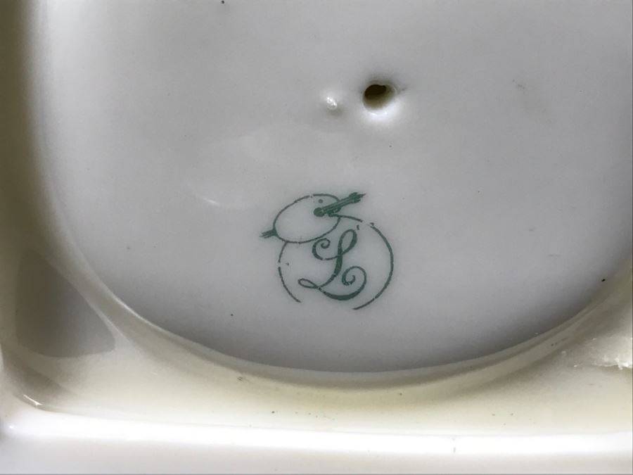 Antique Lenox Green Palette Mark (1906-1924) Coffee Pot With Sugar And Creamer Signed By Artist C.B. White 1929 [Photo 17]