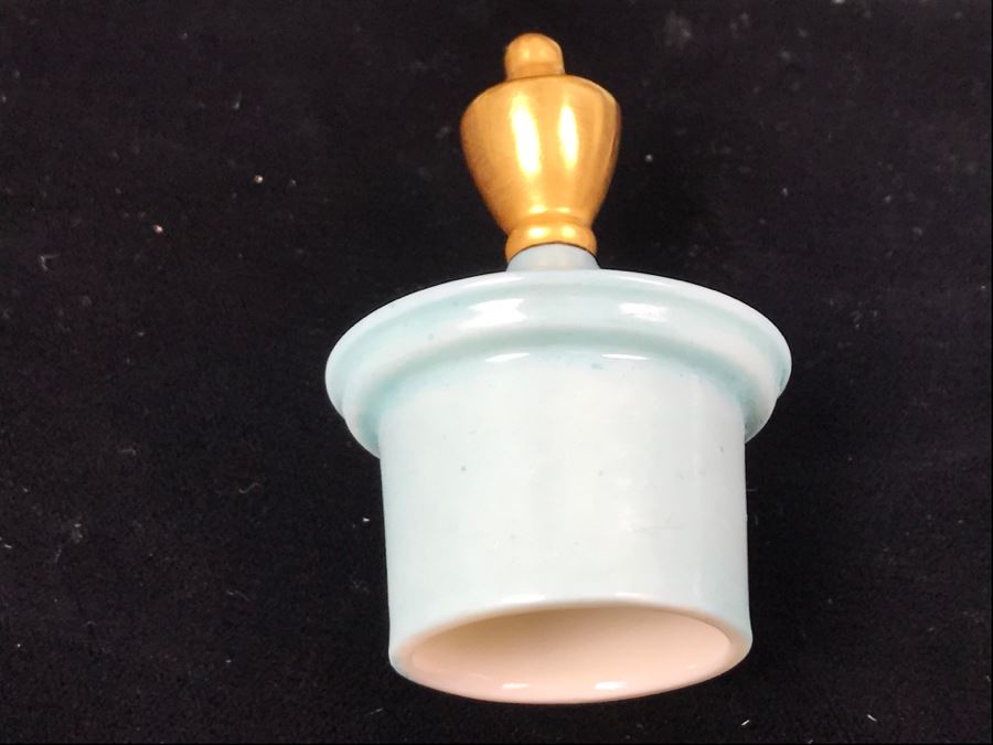 Antique Lenox Green Palette Mark (1906-1924) Coffee Pot With Sugar And Creamer Signed By Artist C.B. White 1929 [Photo 14]