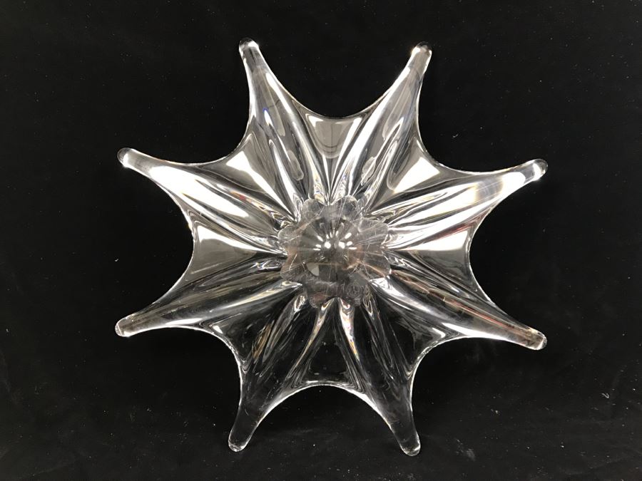 Large Baccarat Crystal Star Bowl France [Photo 13]