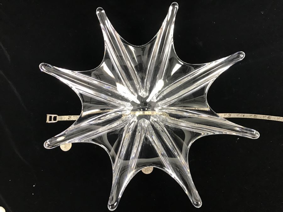 Large Baccarat Crystal Star Bowl France [Photo 10]