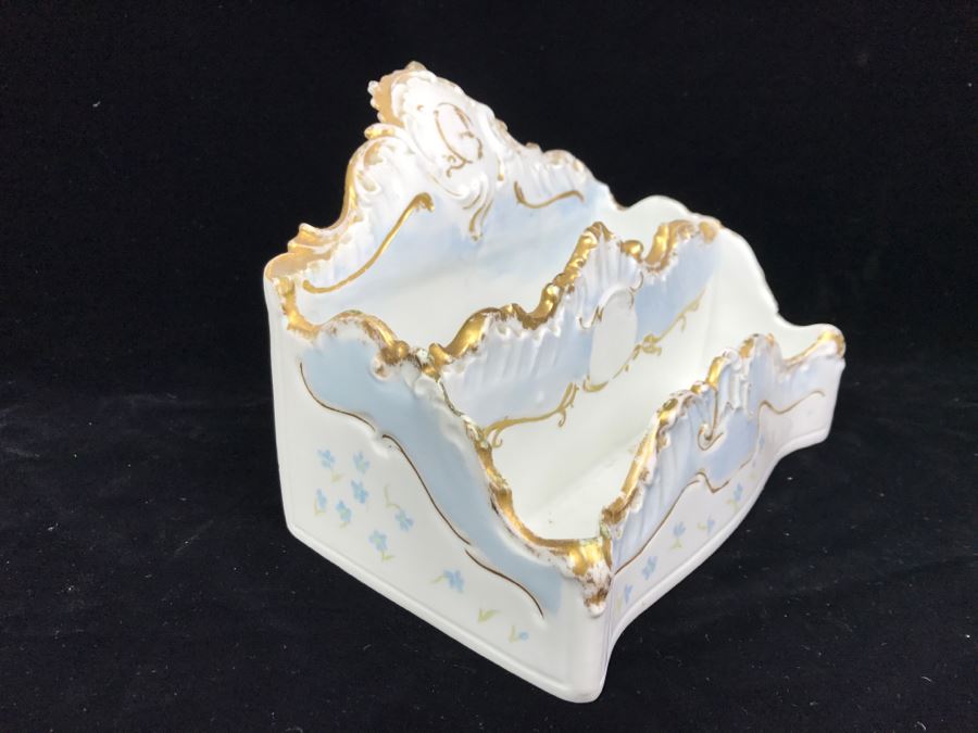 Vintage Porcelain Letter Holder Signed LEA [Photo 5]