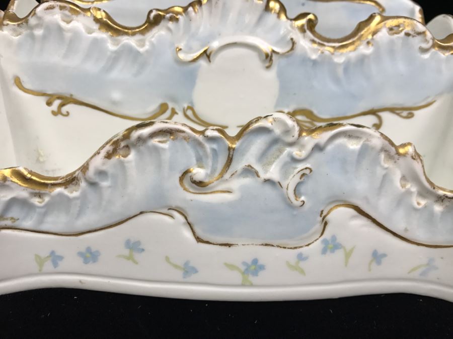 Vintage Porcelain Letter Holder Signed LEA [Photo 4]