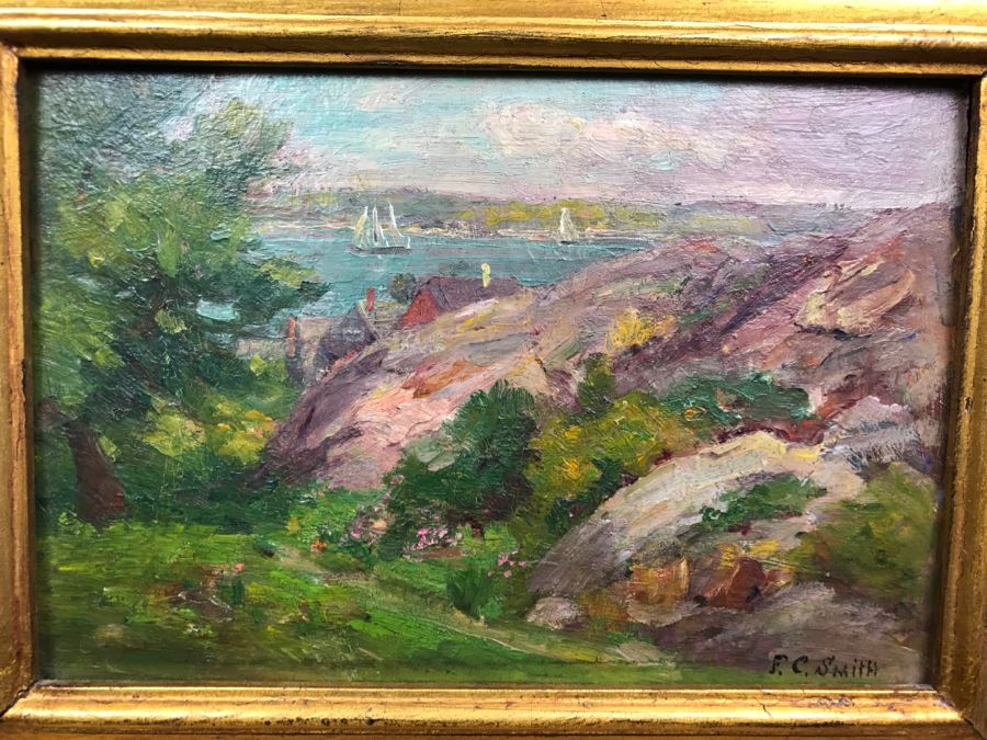 Original Plein Air Painting On Board By F. C. Smith [Photo 1]