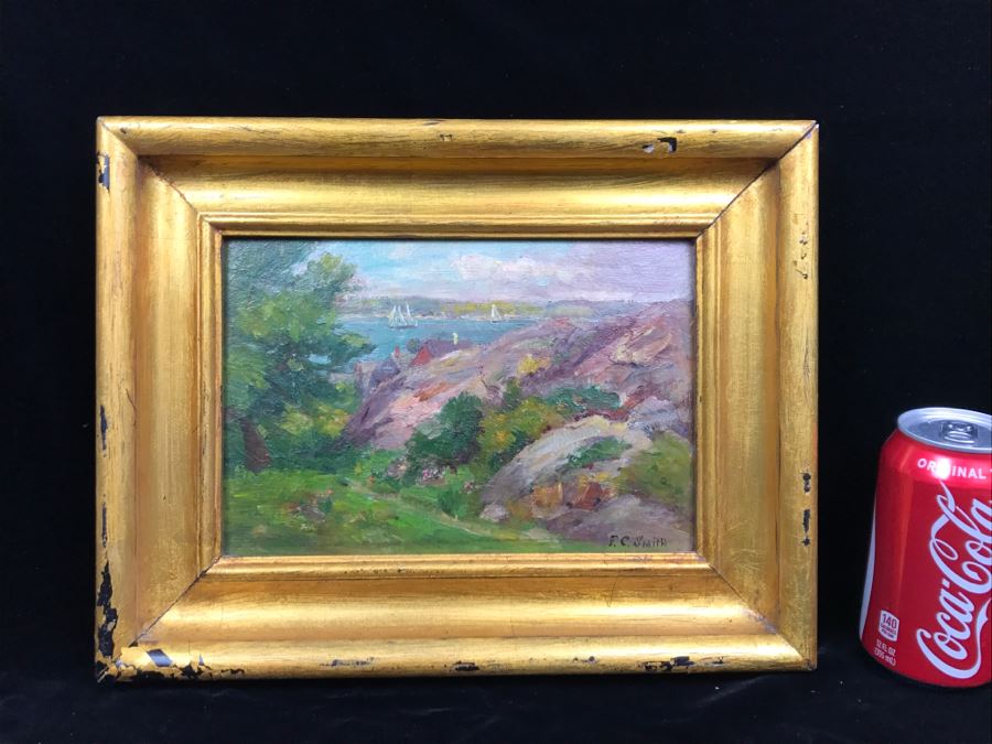 Original Plein Air Painting On Board By F. C. Smith [Photo 12]