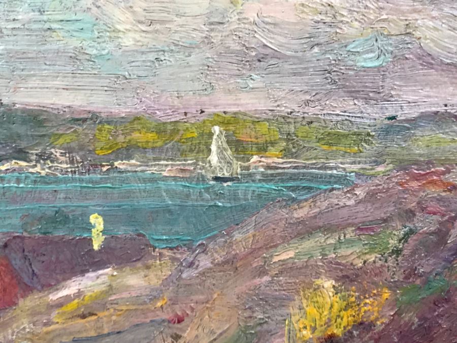 Original Plein Air Painting On Board By F. C. Smith [Photo 9]