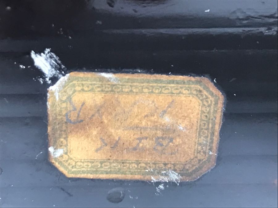 Antique Lacquer Asian Box With Rooster On Front - See Photos For Details [Photo 20]