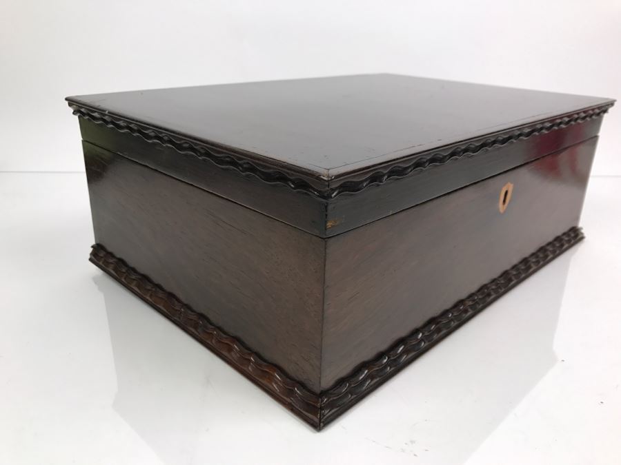 Antique Sewing Box With Needlepoint Filled With Vintage Sewing Supplies [Photo 22]