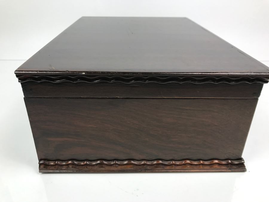 Antique Sewing Box With Needlepoint Filled With Vintage Sewing Supplies [Photo 23]