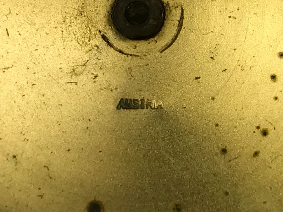 Antique Austrian Vanity Set With Vanity Mirror, Pair Of Brushes And Jar [Photo 17]