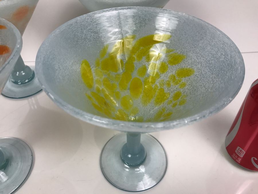 Set Of (4) Hand Made Margarita Glasses [Photo 7]