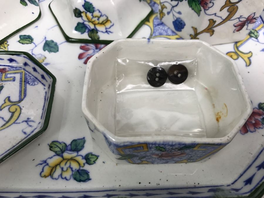 S Hancock & Sons Corona Ware China Set With Candlesticks And Tray [Photo 7]