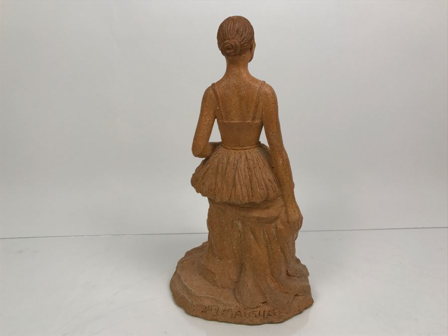 Signed Joy Maushake Pottery Sculpture Of Ballerina [Photo 12]