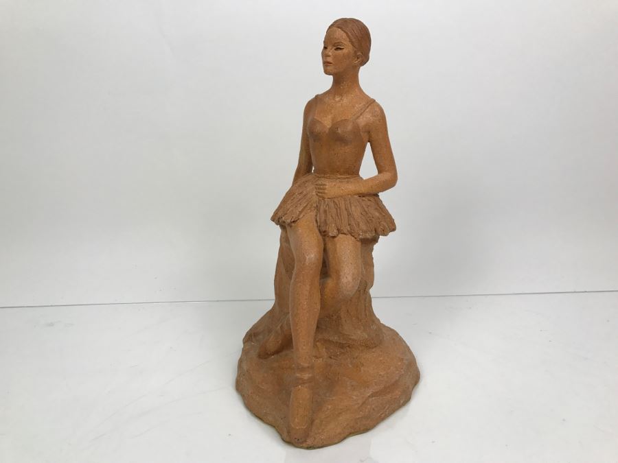 Signed Joy Maushake Pottery Sculpture Of Ballerina [Photo 17]